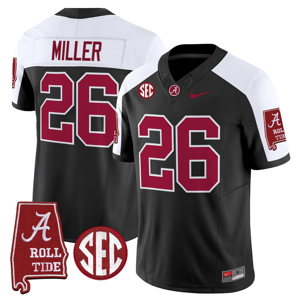 BAMA 2026 Vapor Limited Jersey - Alabama Map - Stitched