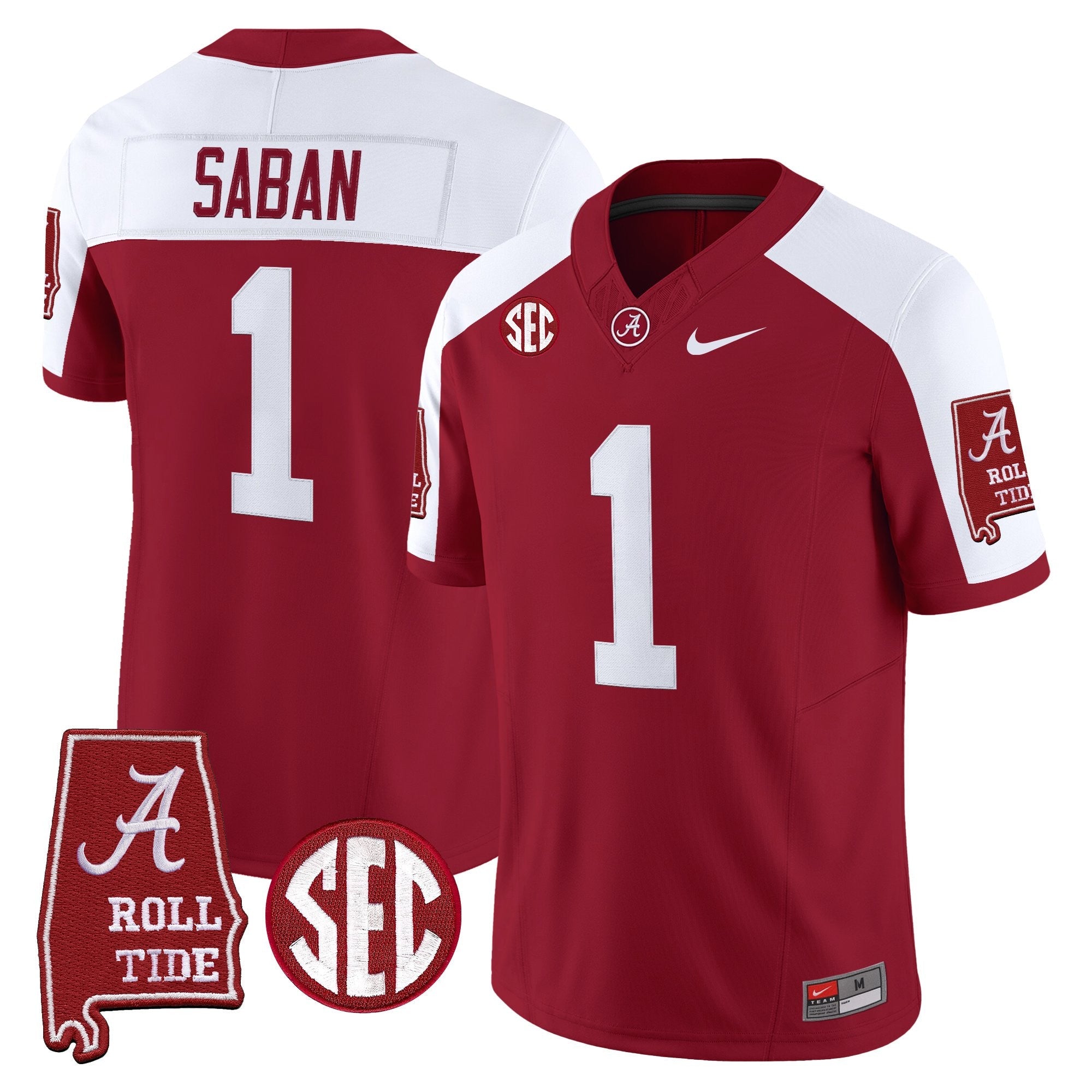 BAMA 2026 Vapor Limited Jersey - Alabama Map - Stitched