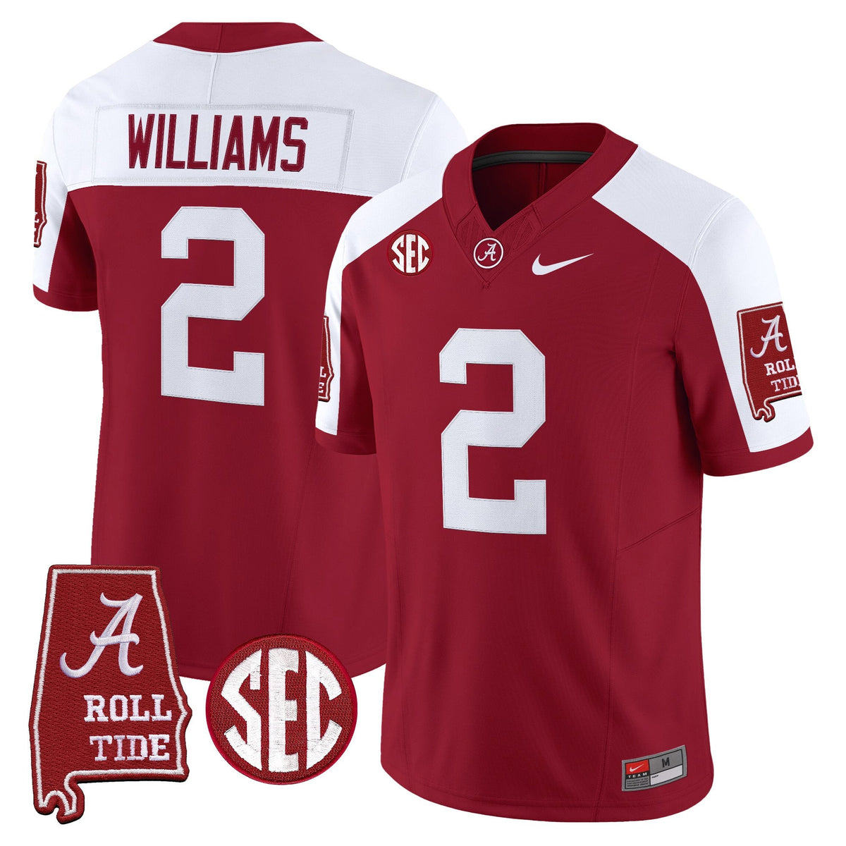 BAMA 2026 Vapor Limited Jersey - Alabama Map - Stitched