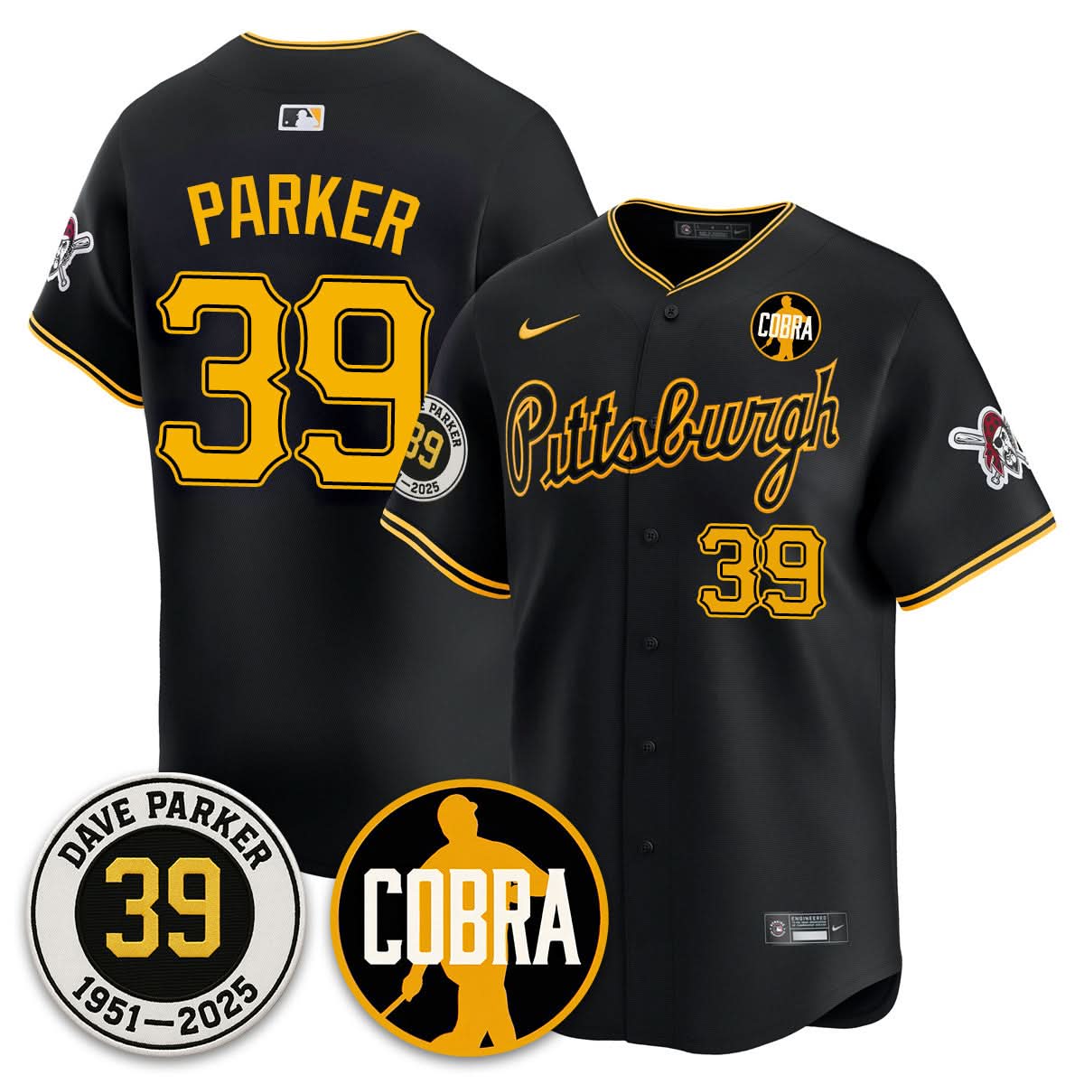 PP Memories Dave Parker Jersey- COBRA Patch - Stitched
