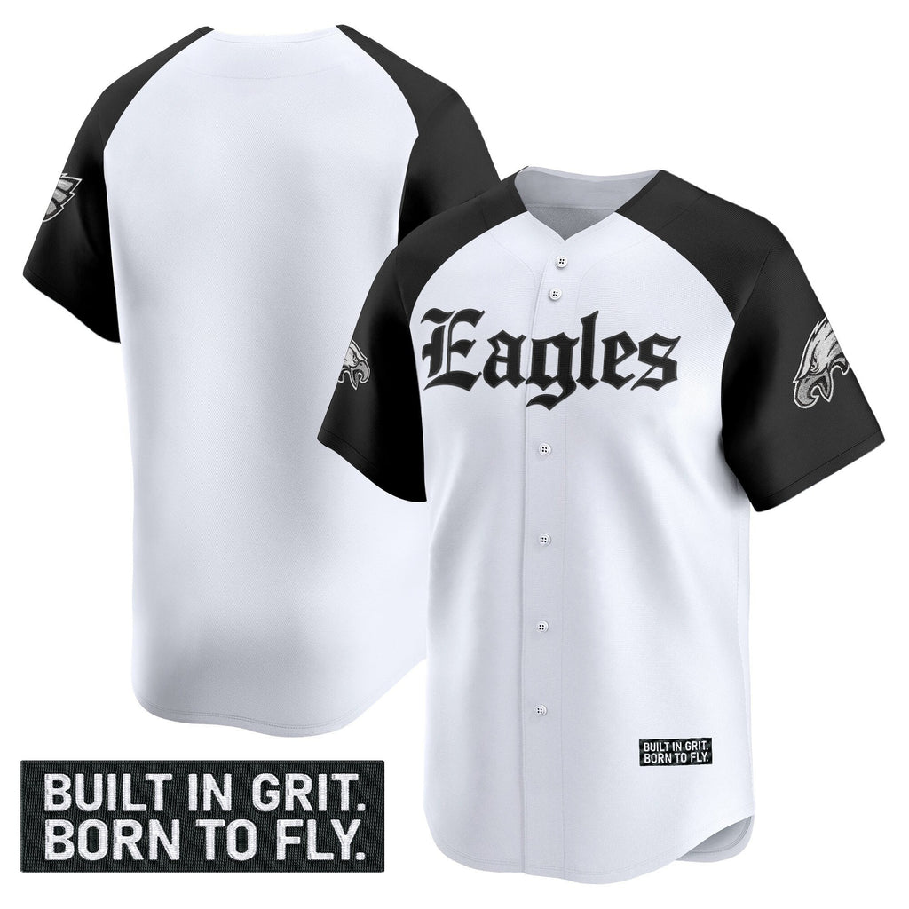 Men's Philadelphia Eagles 'Gothic Philly Edition' Vapor Baseball Jersey - All Stitched