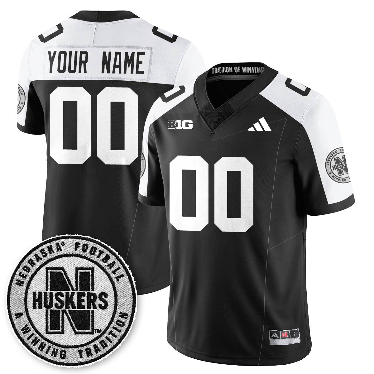 Nebraska Football 2025 "Blackout" Jersey