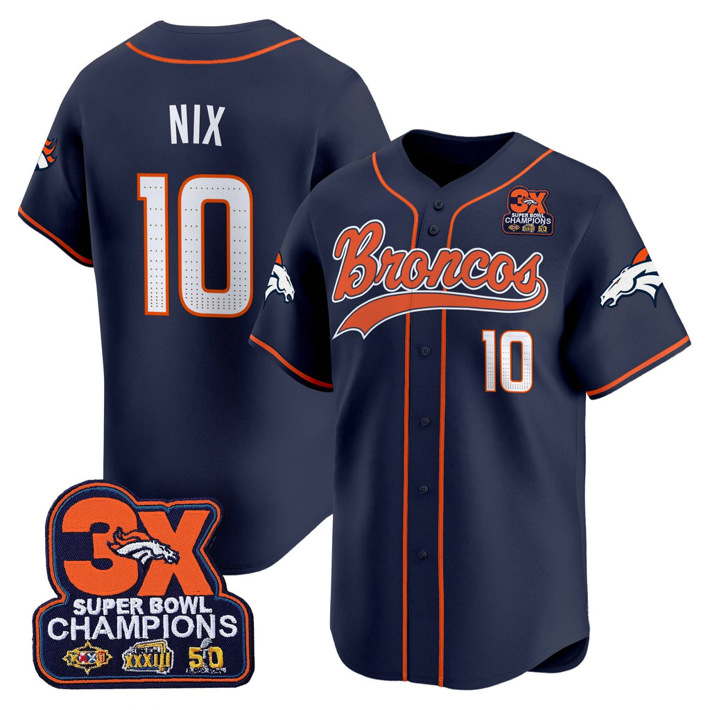 Men's Denver Broncos 2025 Vapor Baseball Jersey - All Stitched
