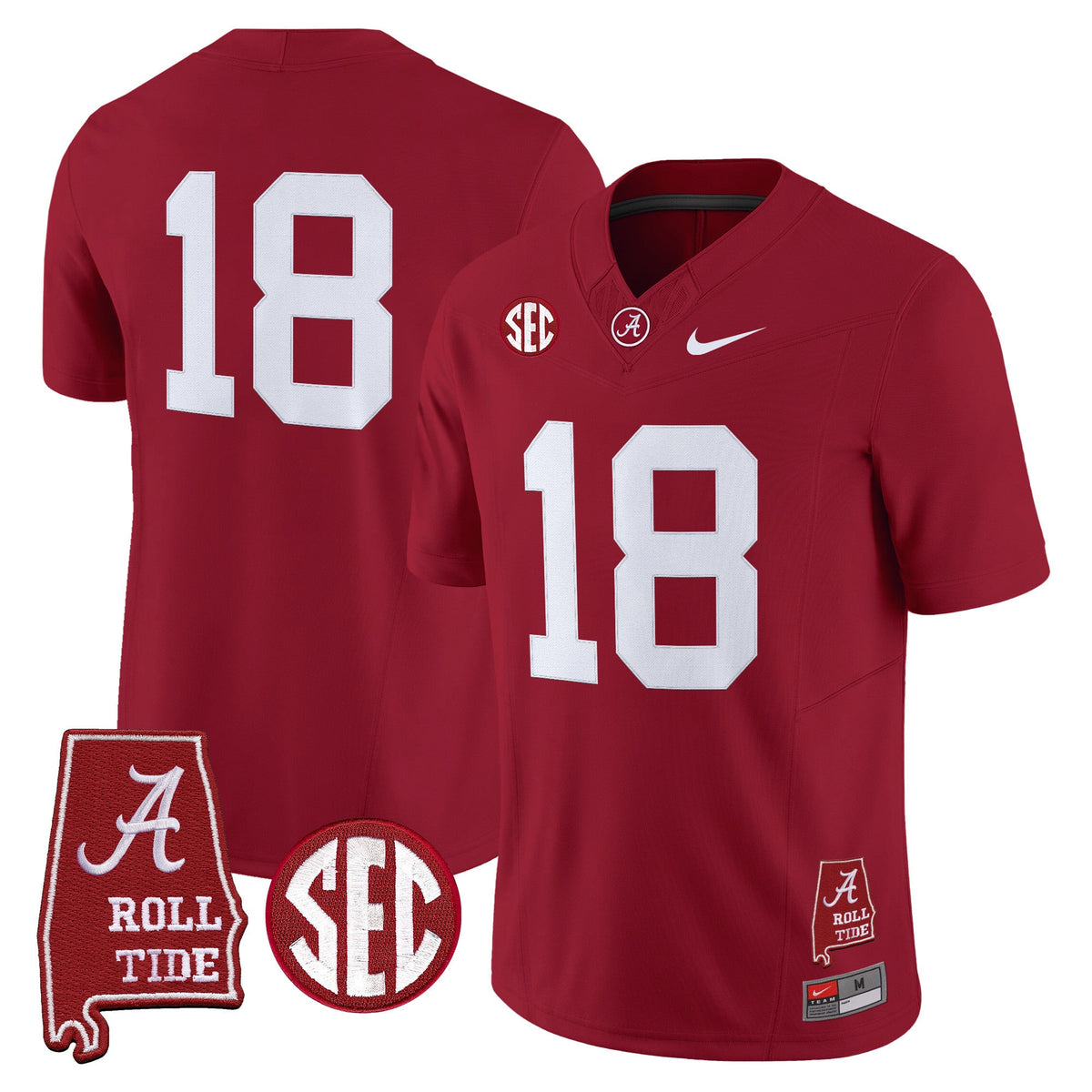 BAMA 2026 Vapor Limited Jersey - Alabama Map - Stitched