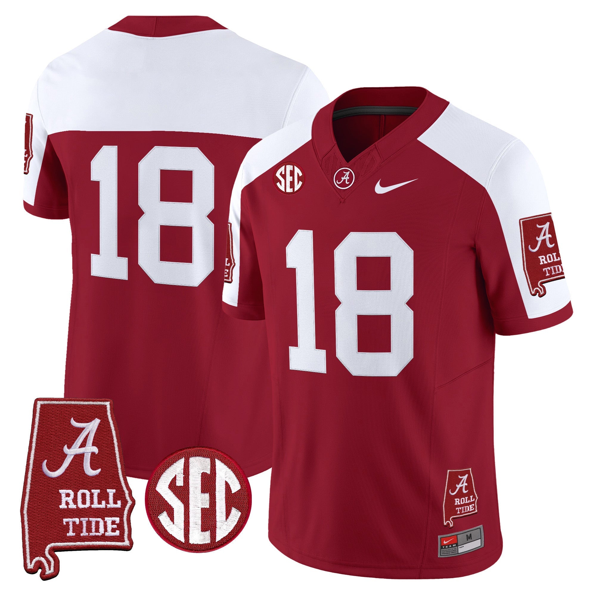 BAMA 2026 Vapor Limited Jersey - Alabama Map - Stitched