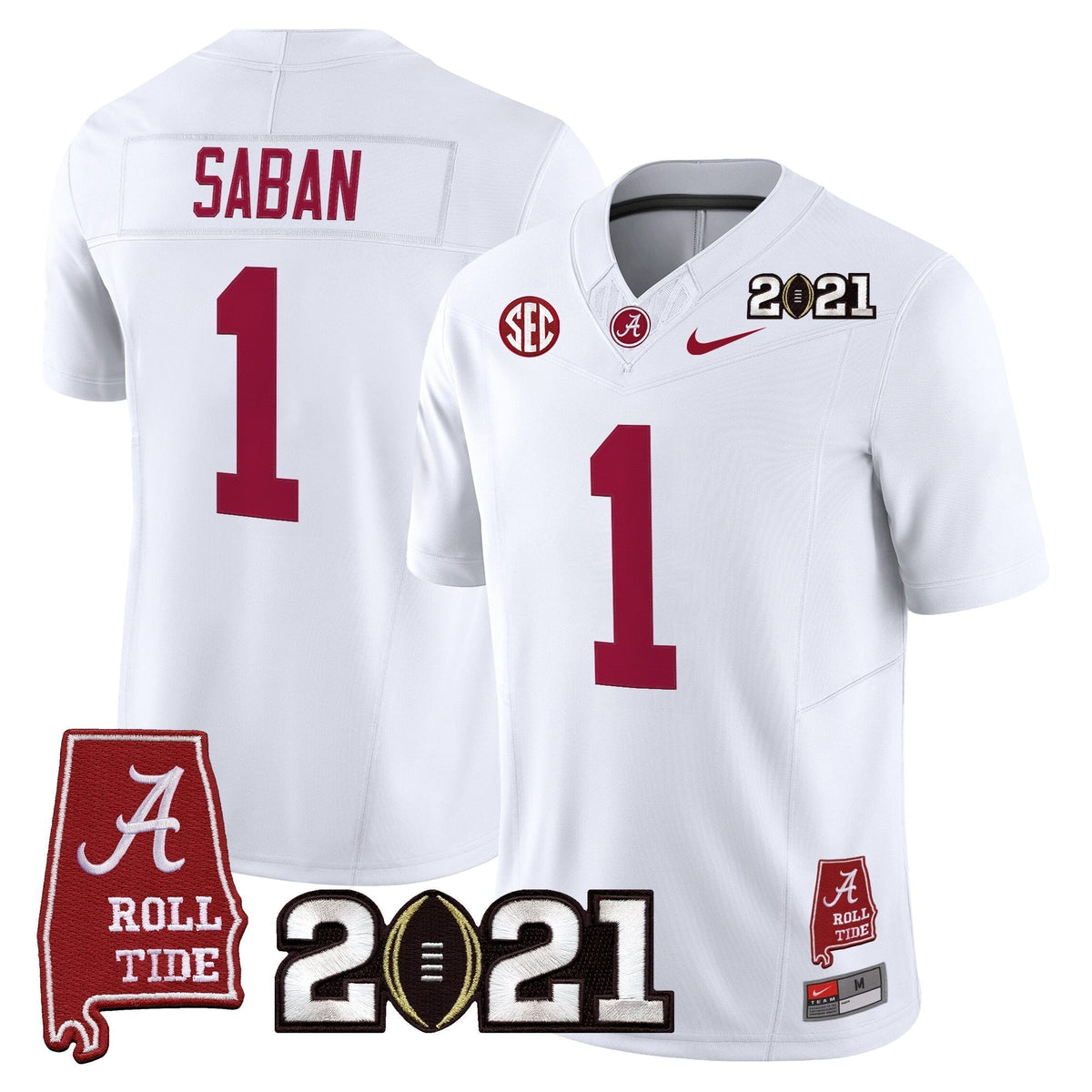 ACT '2021 CFP National Championship' Vapor Limited Jersey - Alabama Map