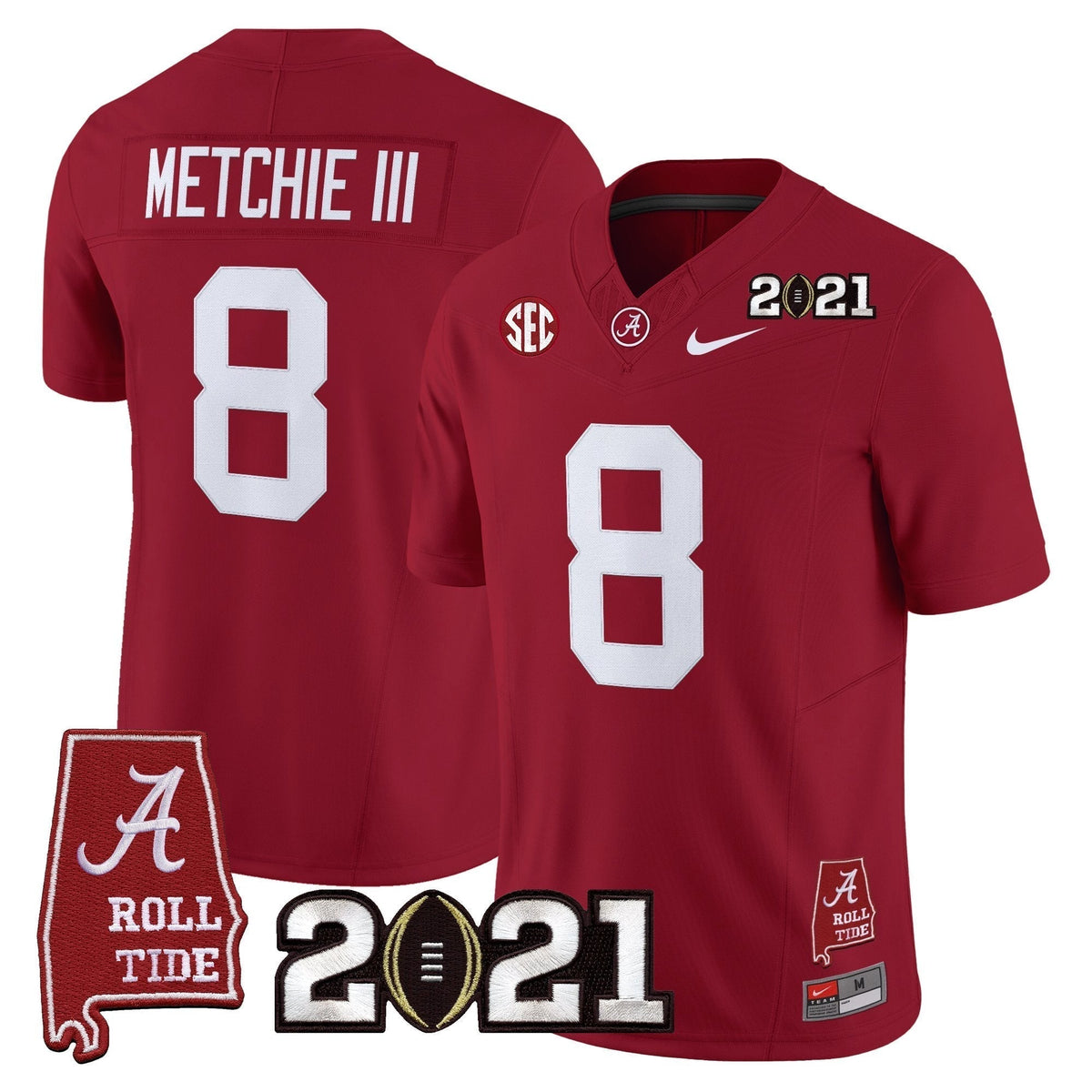 ACT '2021 CFP National Championship' Vapor Limited Jersey - Alabama Map