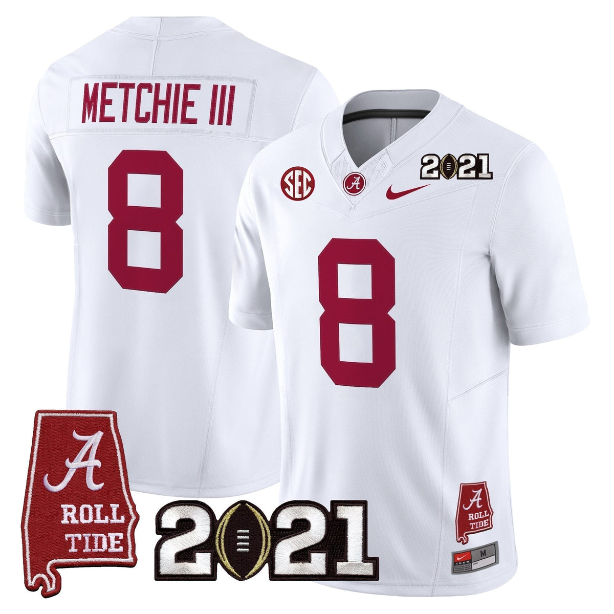 ACT '2021 CFP National Championship' Vapor Limited Jersey - Alabama Map
