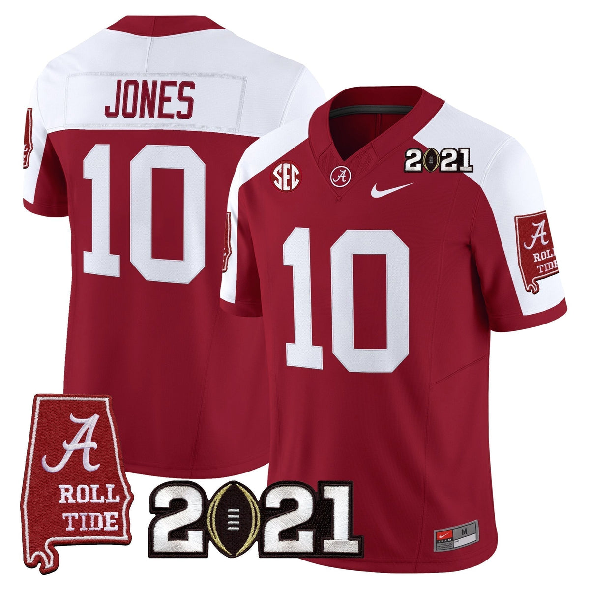 ACT '2021 CFP National Championship' Vapor Limited Jersey - Alabama Map