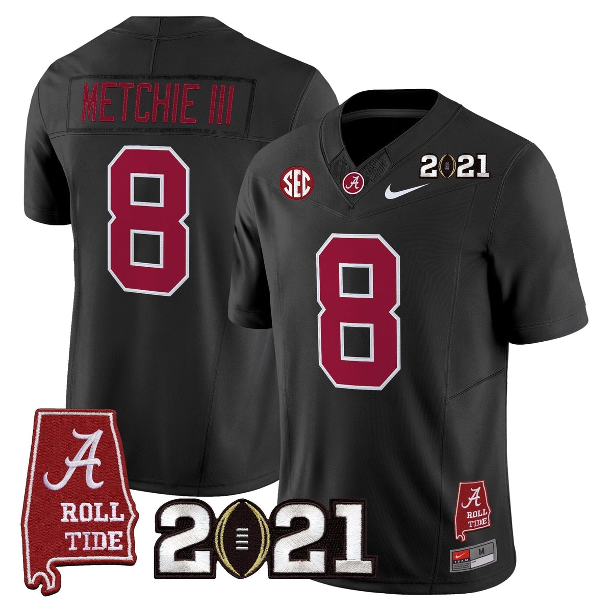 ACT '2021 CFP National Championship' Vapor Limited Jersey - Alabama Map