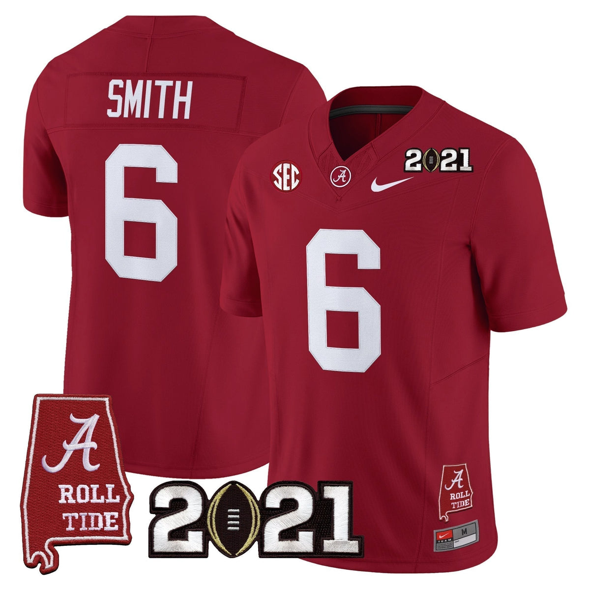 ACT '2021 CFP National Championship' Vapor Limited Jersey - Alabama Map