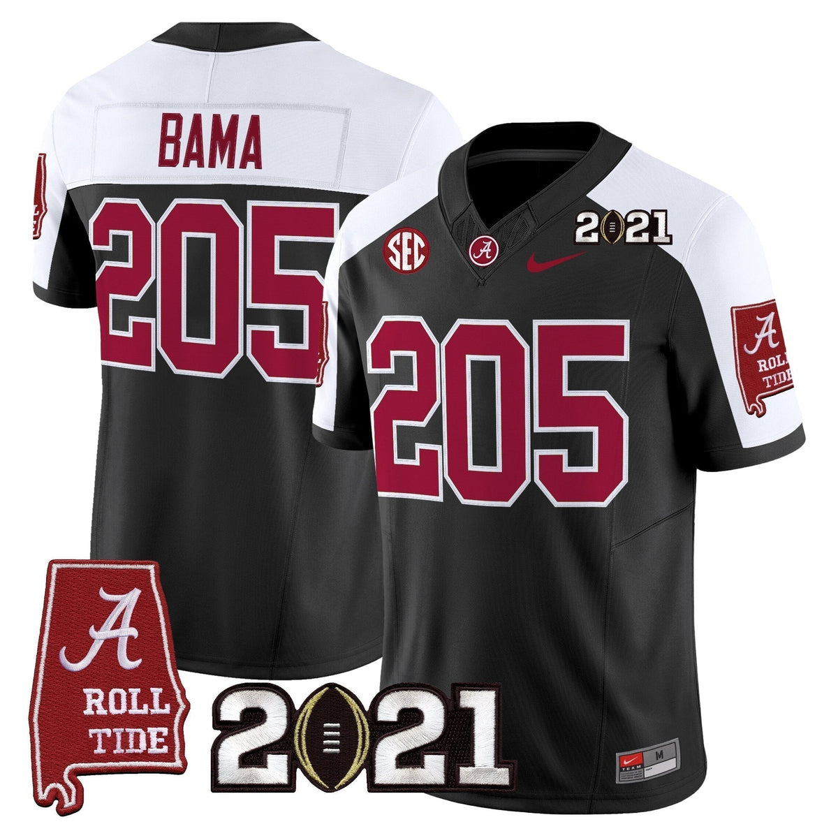 ACT '2021 CFP National Championship' Vapor Limited Jersey - Alabama Map