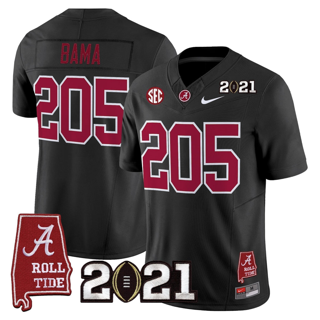 ACT '2021 CFP National Championship' Vapor Limited Jersey - Alabama Map