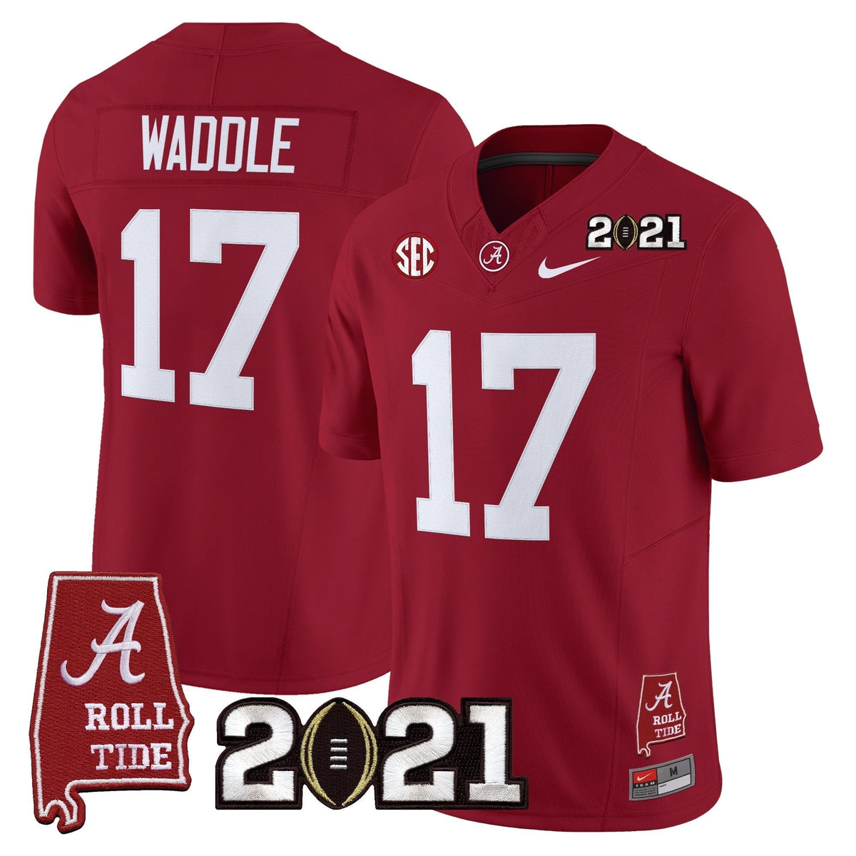 ACT '2021 CFP National Championship' Vapor Limited Jersey - Alabama Map