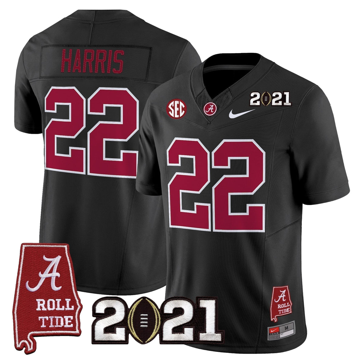 ACT '2021 CFP National Championship' Vapor Limited Jersey - Alabama Map