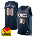 OKC Unveil 2025-26 City Edition Custom Jersey - Stitched