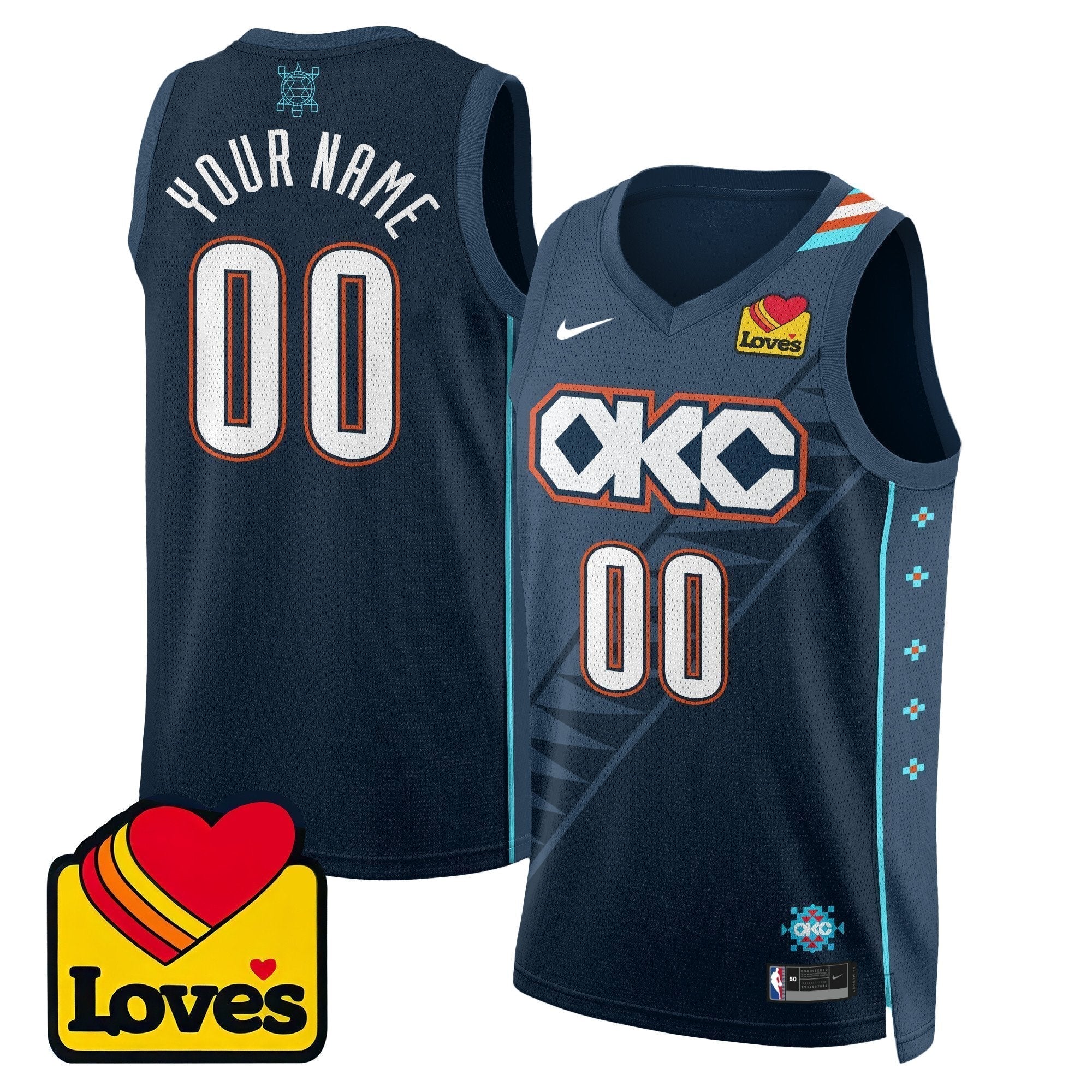 OKC Unveil 2025-26 City Edition Custom Jersey - Stitched