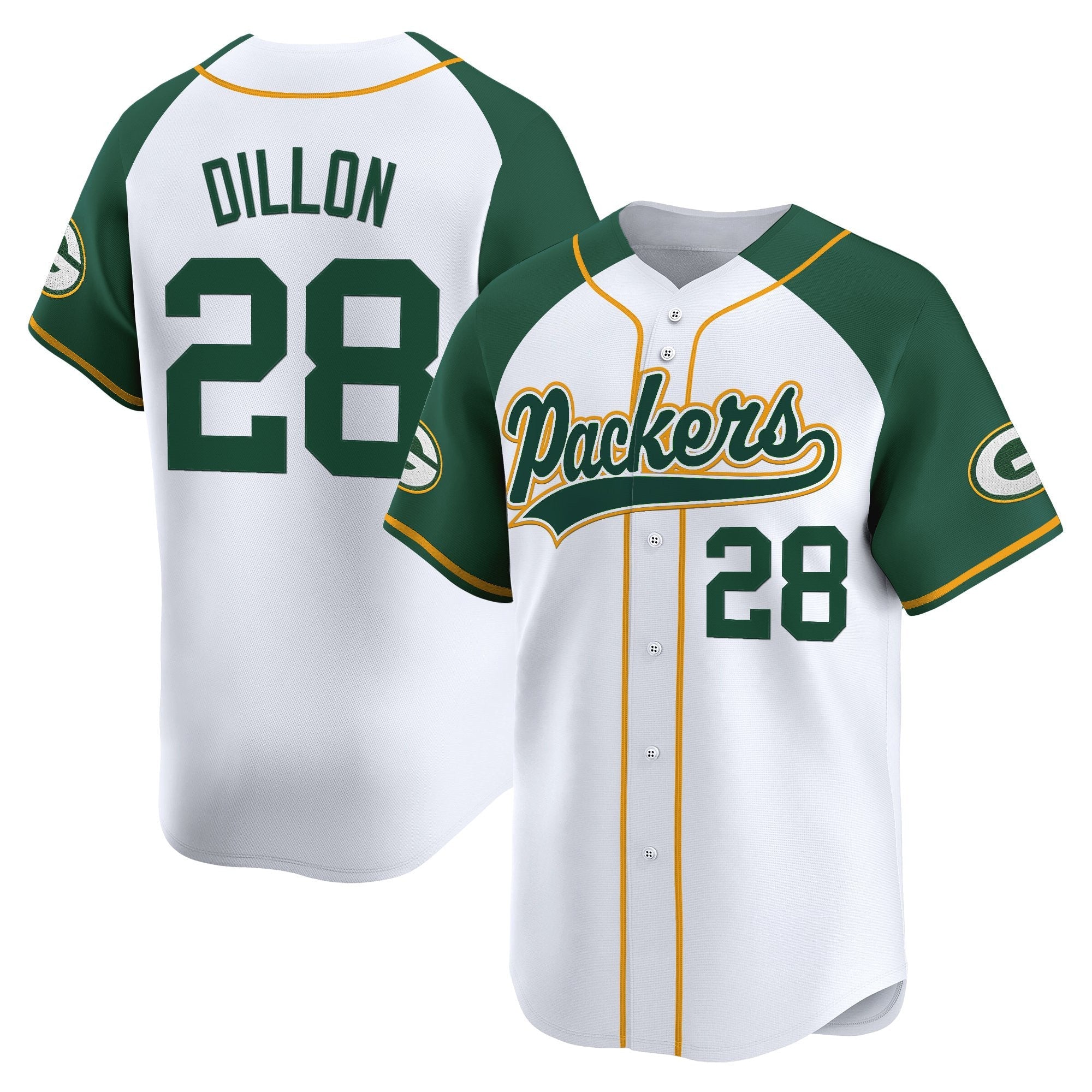 Men's Green Bay Packers 2025 Vapor Baseball Jersey - All Stitched
