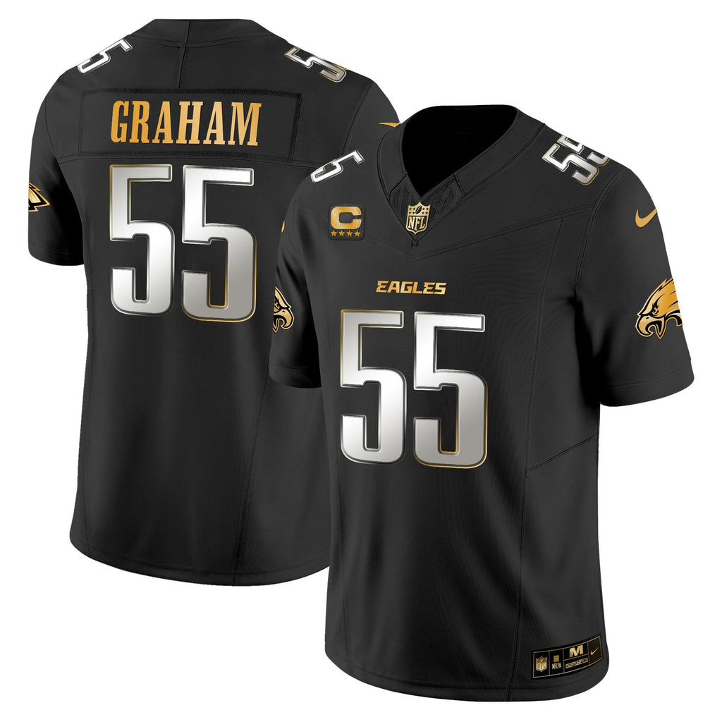 Men's Philadelphia Eagles 2025 Gold Vapor Limited Jersey - All Stitched