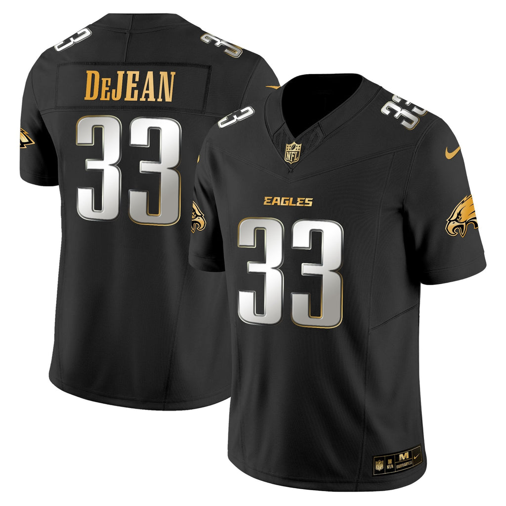 Men's Philadelphia Eagles 2025 Gold Vapor Limited Jersey - All Stitched