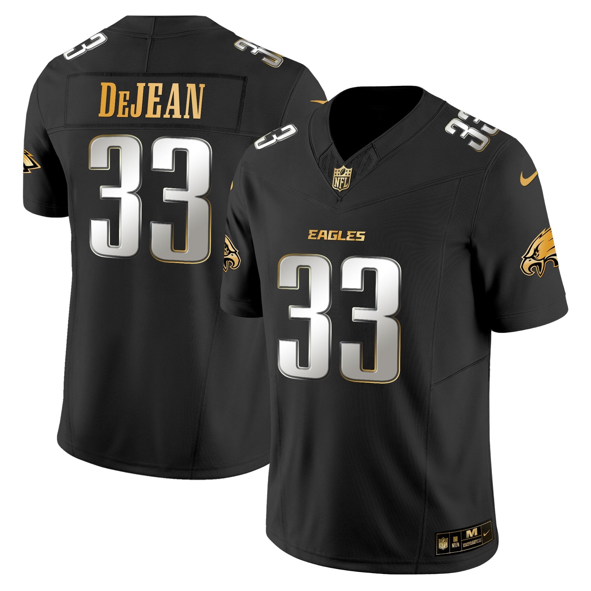 Men's Philadelphia Eagles 2025 Gold Vapor Limited Jersey - All Stitched