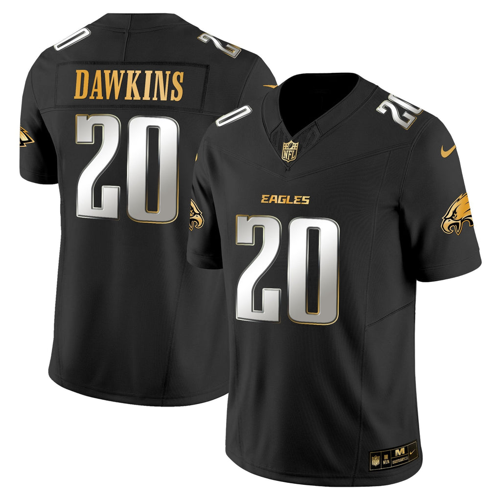 Men's Philadelphia Eagles 2025 Gold Vapor Limited Jersey - All Stitched