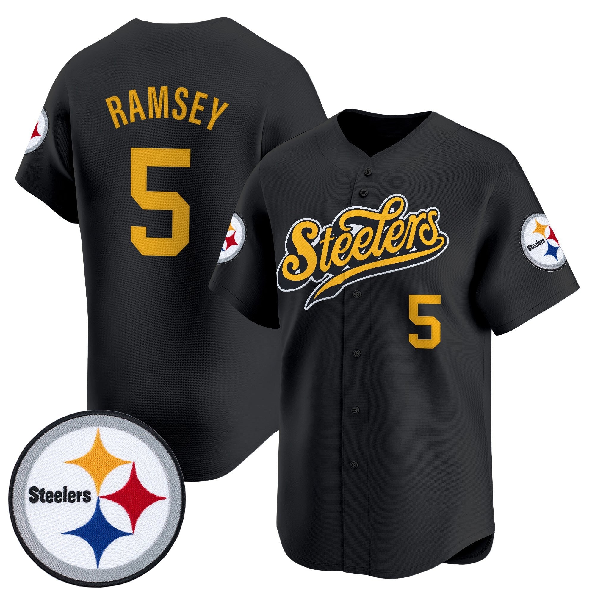 Men's Pittsburgh Steelers 2025 Vapor Baseball Jersey V3 - All Stitched