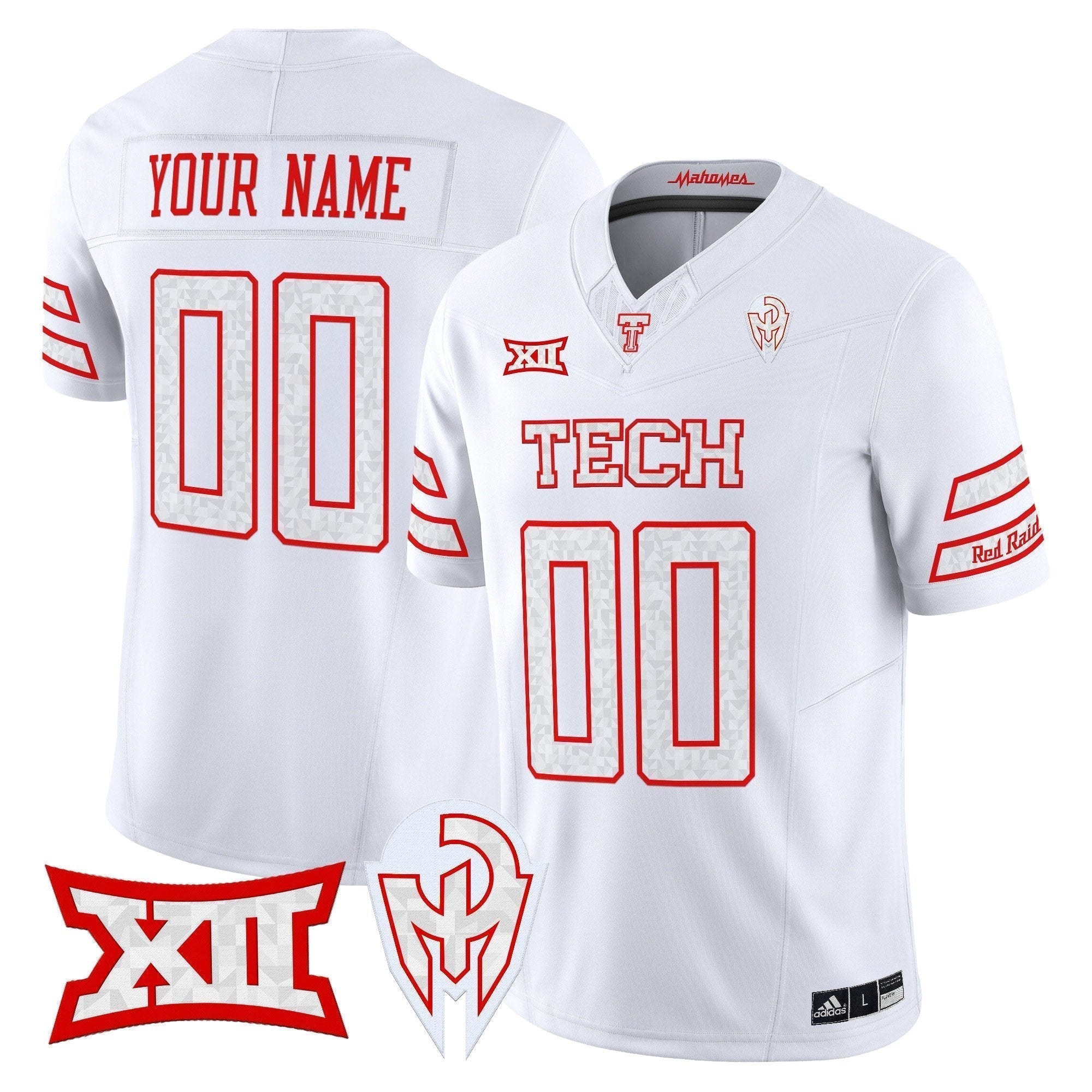 TTU 'Too Cold' Vapor Limited Custom Jersey - Mahomes Collection