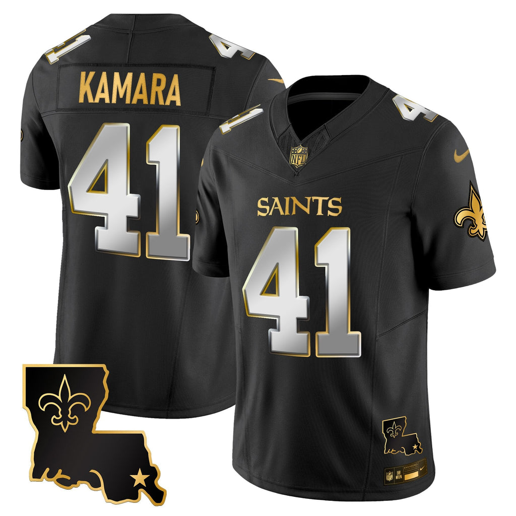 Men's New Orleans Saints 2025 Gold Vapor Limited Jersey - All Stitched