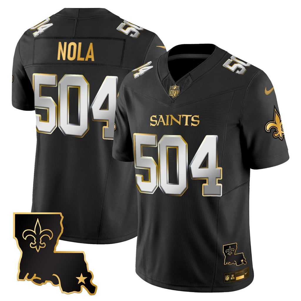 Men's New Orleans Saints 2025 Gold Vapor Limited Jersey - All Stitched