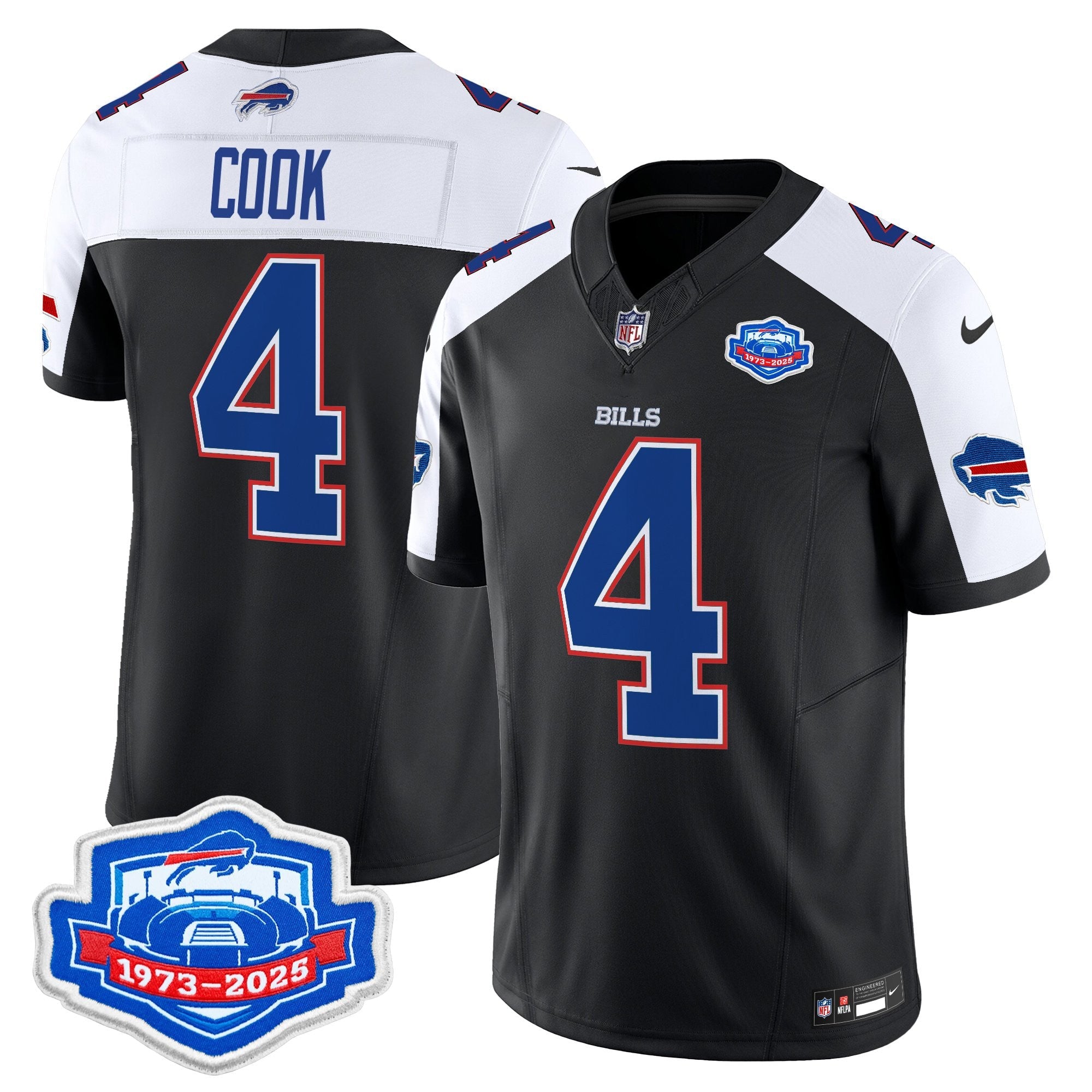 Men's Buffalo Bills 2025 Farewell Season Patch Vapor Limited Jersey - All Stitched