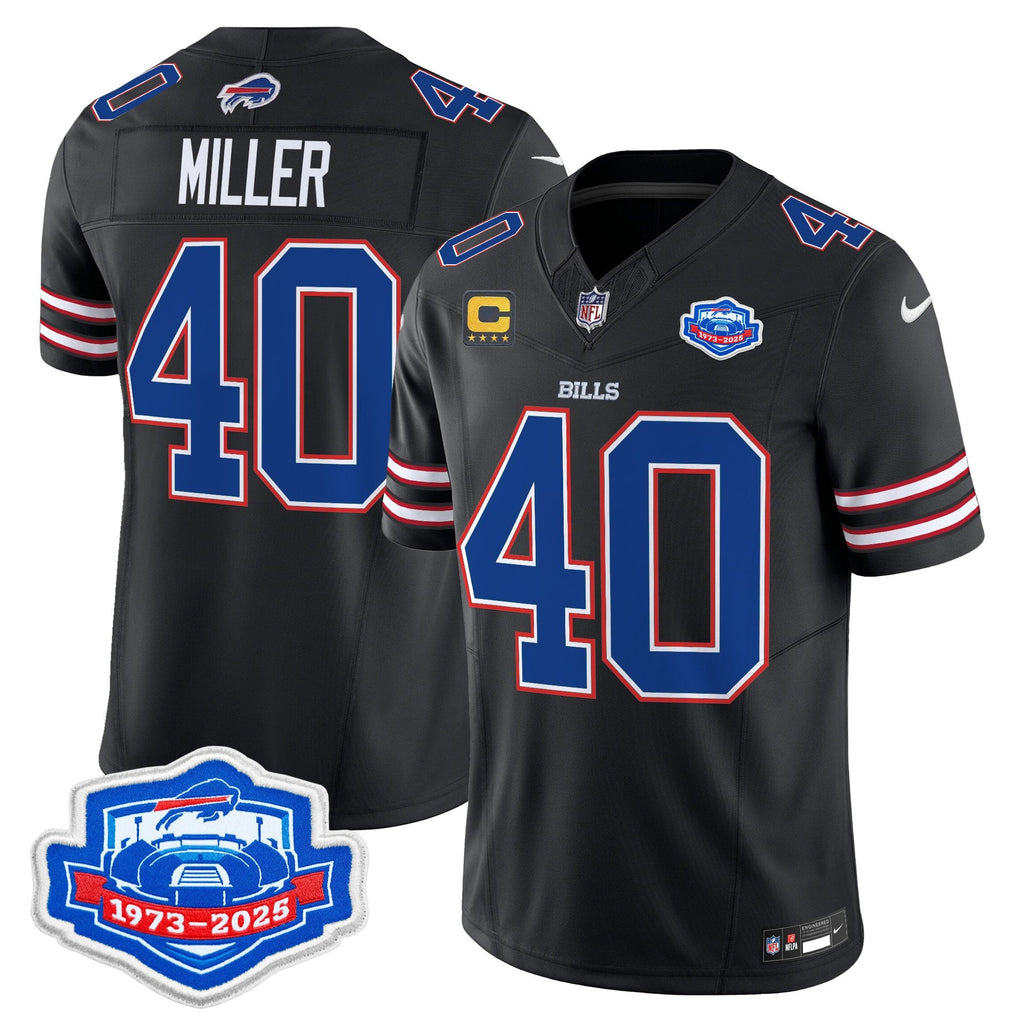 Men's Buffalo Bills 2025 Farewell Season Patch Vapor Limited Jersey - All Stitched