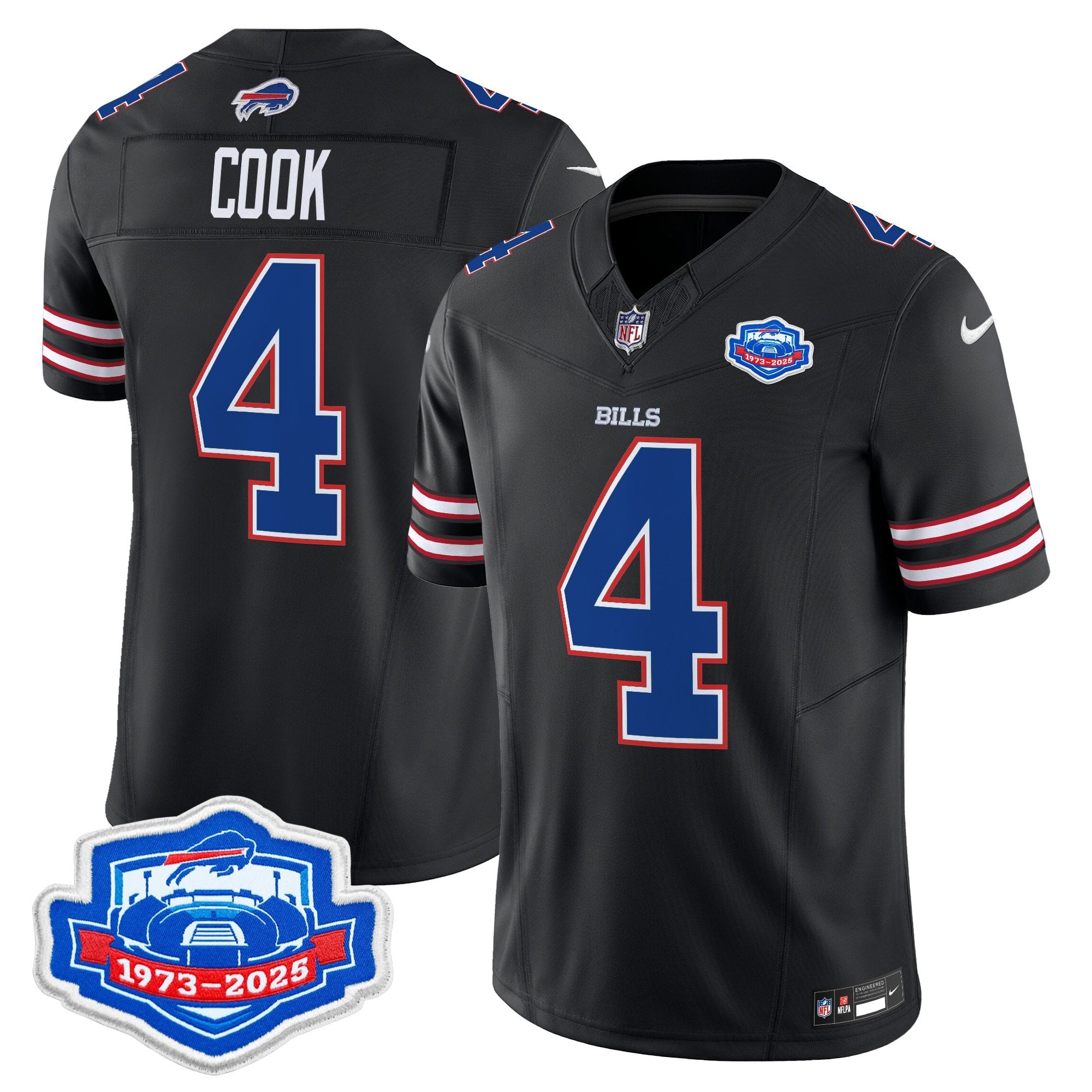 Men's Buffalo Bills 2025 Farewell Season Patch Vapor Limited Jersey - All Stitched