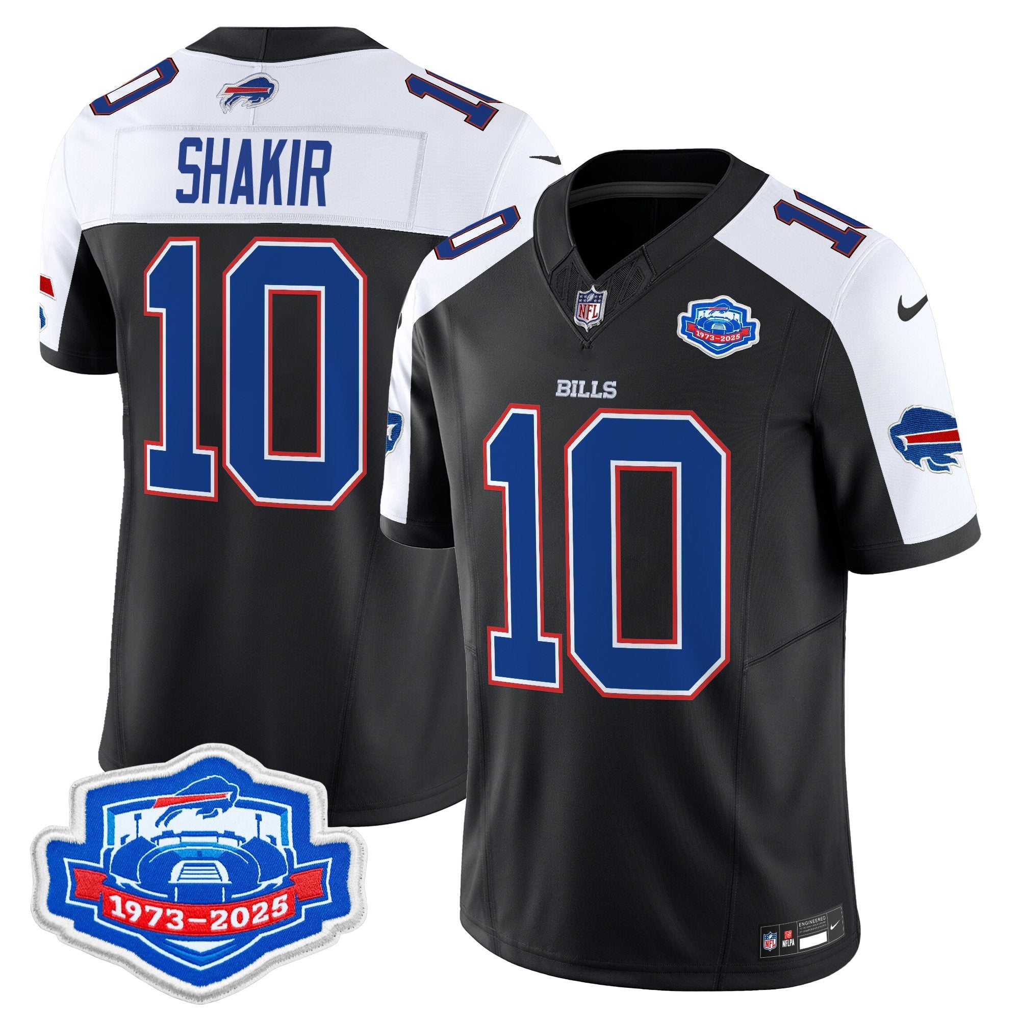 Men's Buffalo Bills 2025 Farewell Season Patch Vapor Limited Jersey - All Stitched