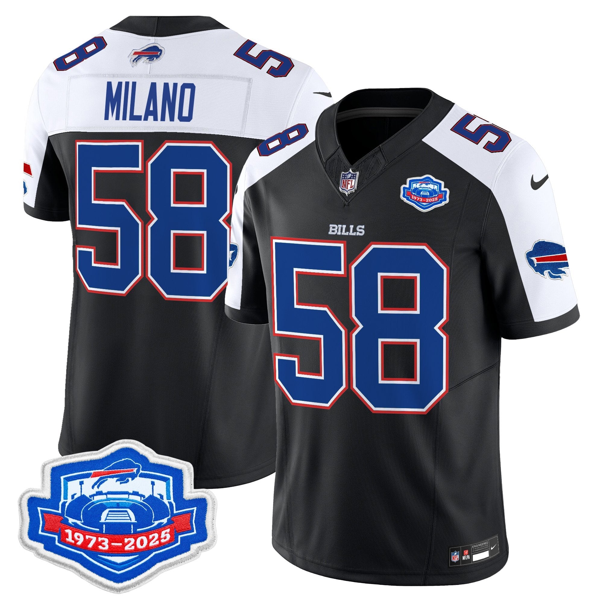 Men's Buffalo Bills 2025 Farewell Season Patch Vapor Limited Jersey - All Stitched