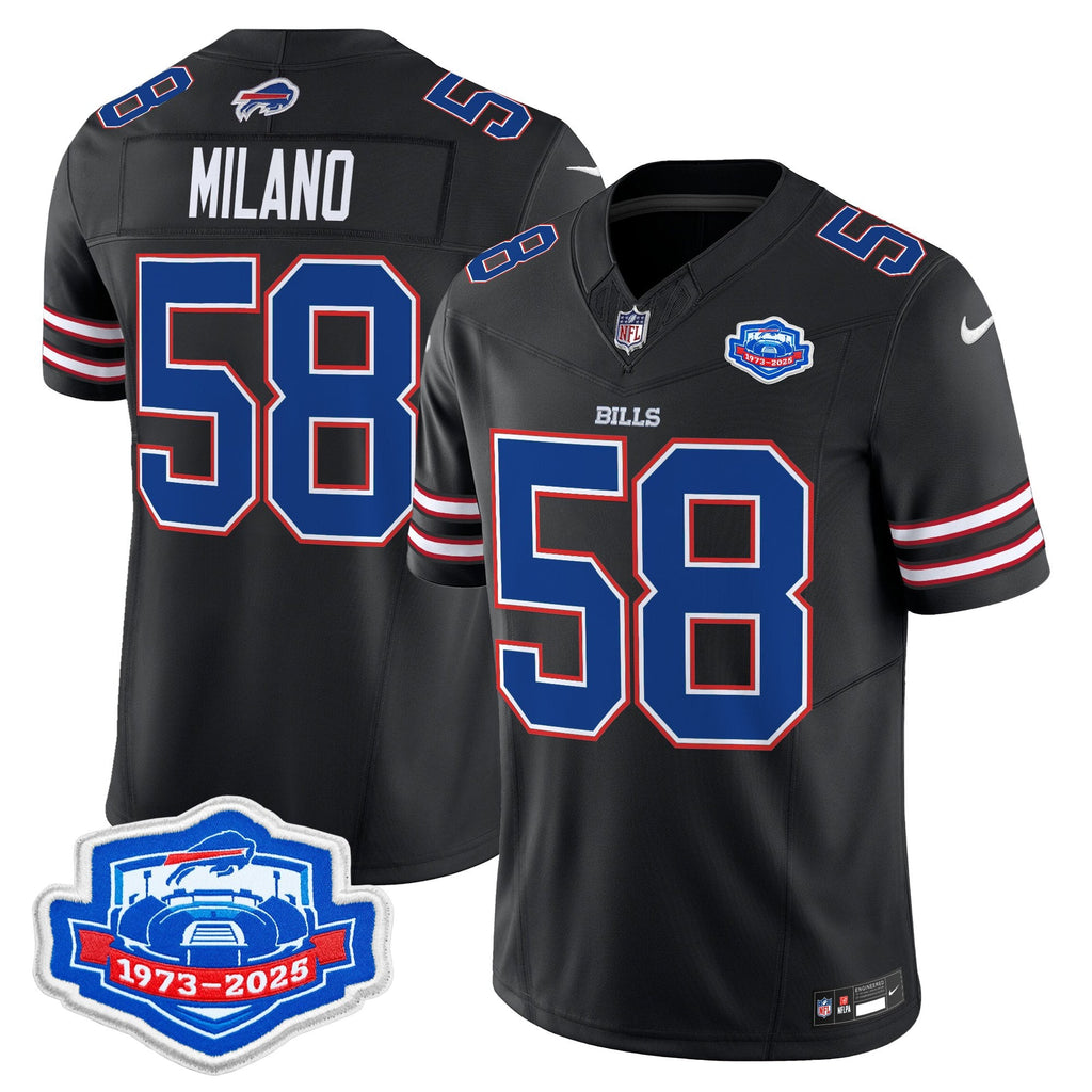 Men's Buffalo Bills 2025 Farewell Season Patch Vapor Limited Jersey - All Stitched