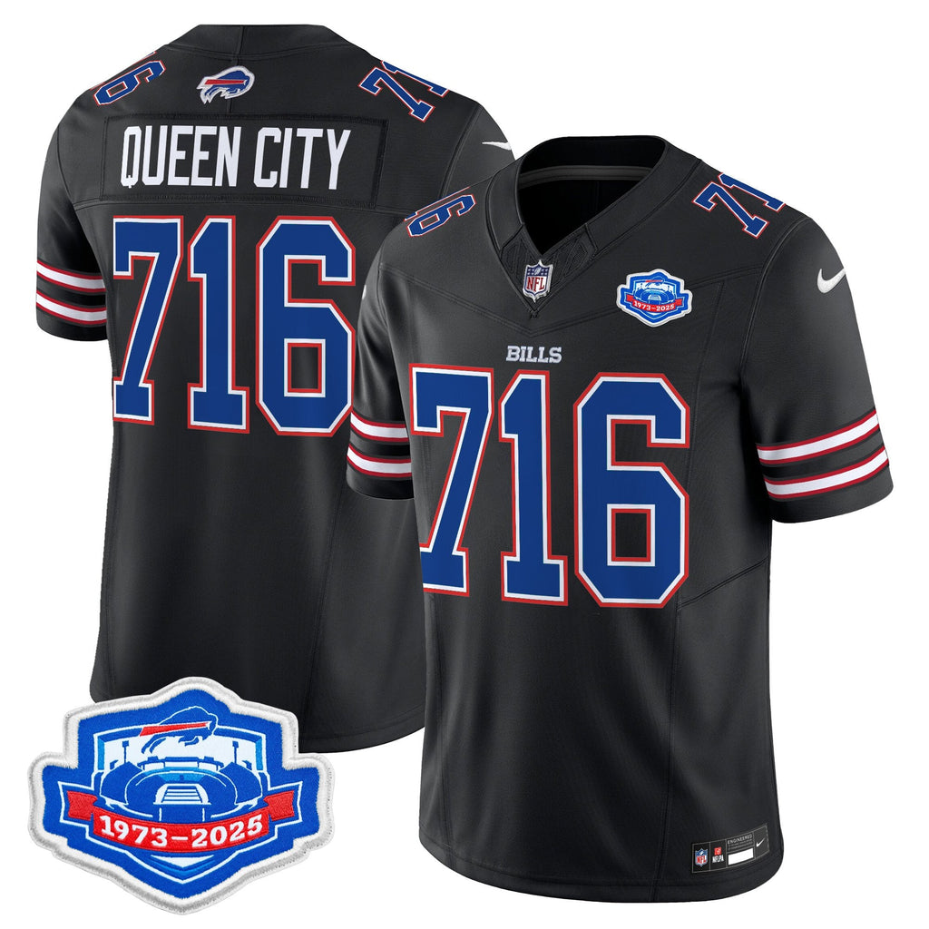 Men's Buffalo Bills 2025 Farewell Season Patch Vapor Limited Jersey - All Stitched