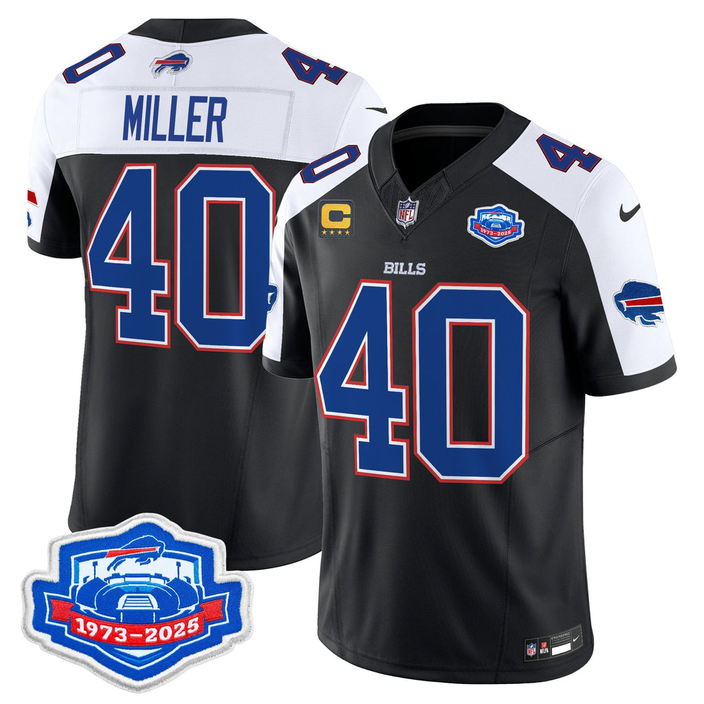 Men's Buffalo Bills 2025 Farewell Season Patch Vapor Limited Jersey - All Stitched