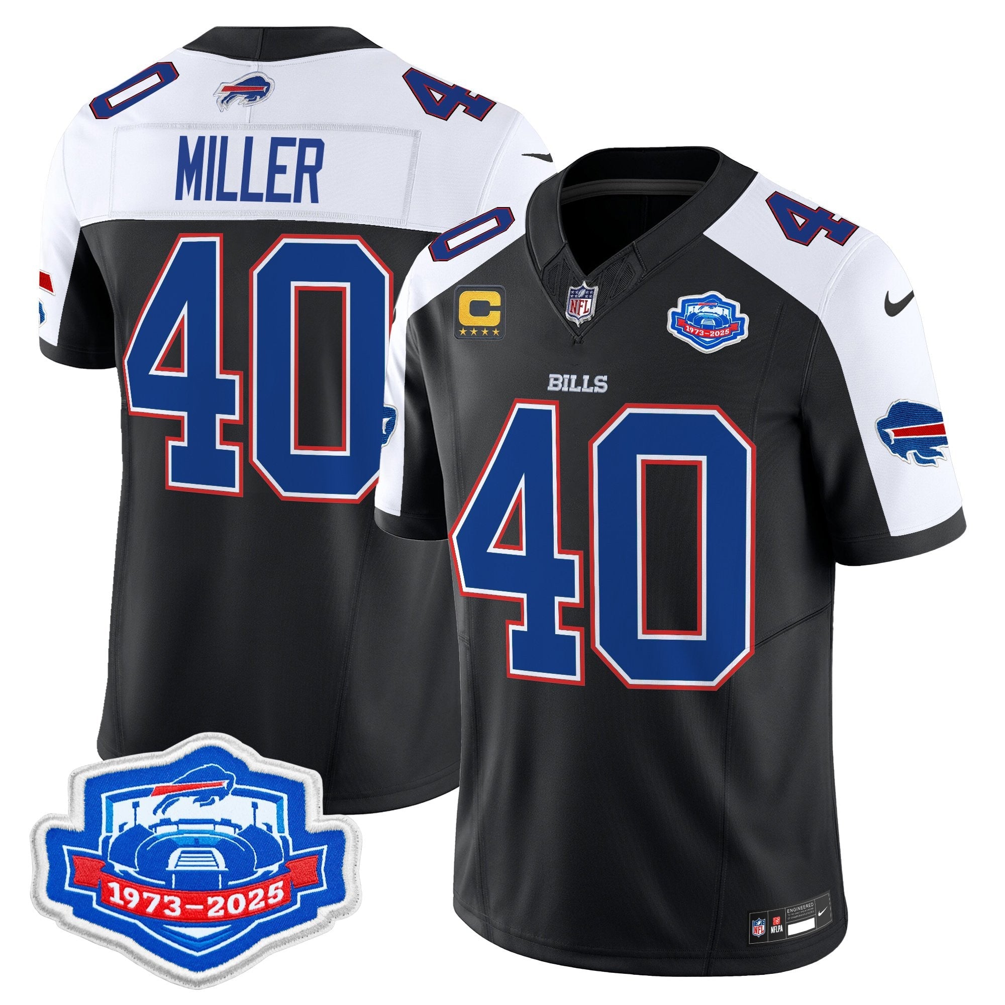 Men's Buffalo Bills 2025 Farewell Season Patch Vapor Limited Jersey - All Stitched