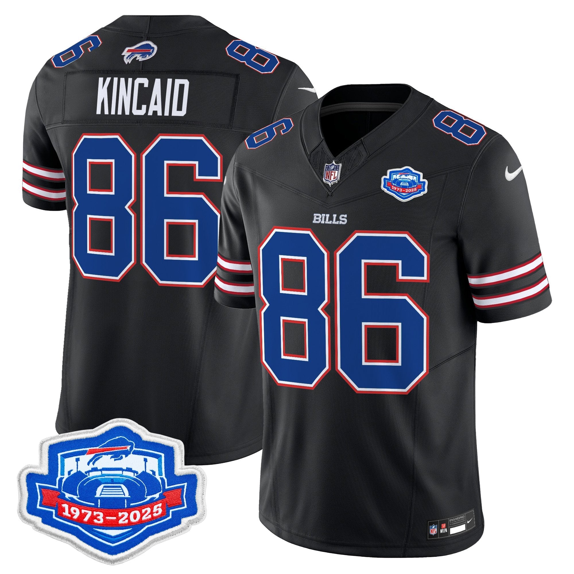 Men's Buffalo Bills 2025 Farewell Season Patch Vapor Limited Jersey - All Stitched