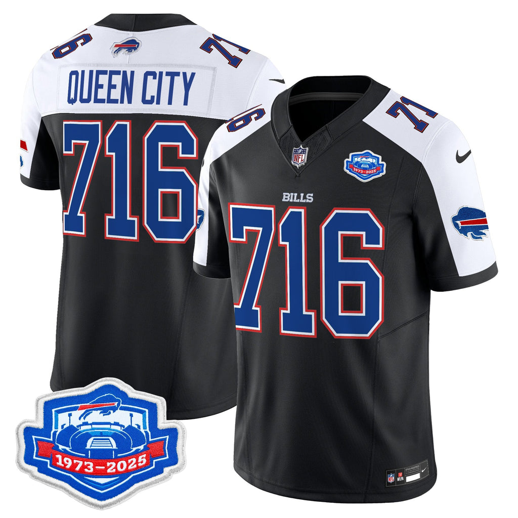 Men's Buffalo Bills 2025 Farewell Season Patch Vapor Limited Jersey - All Stitched