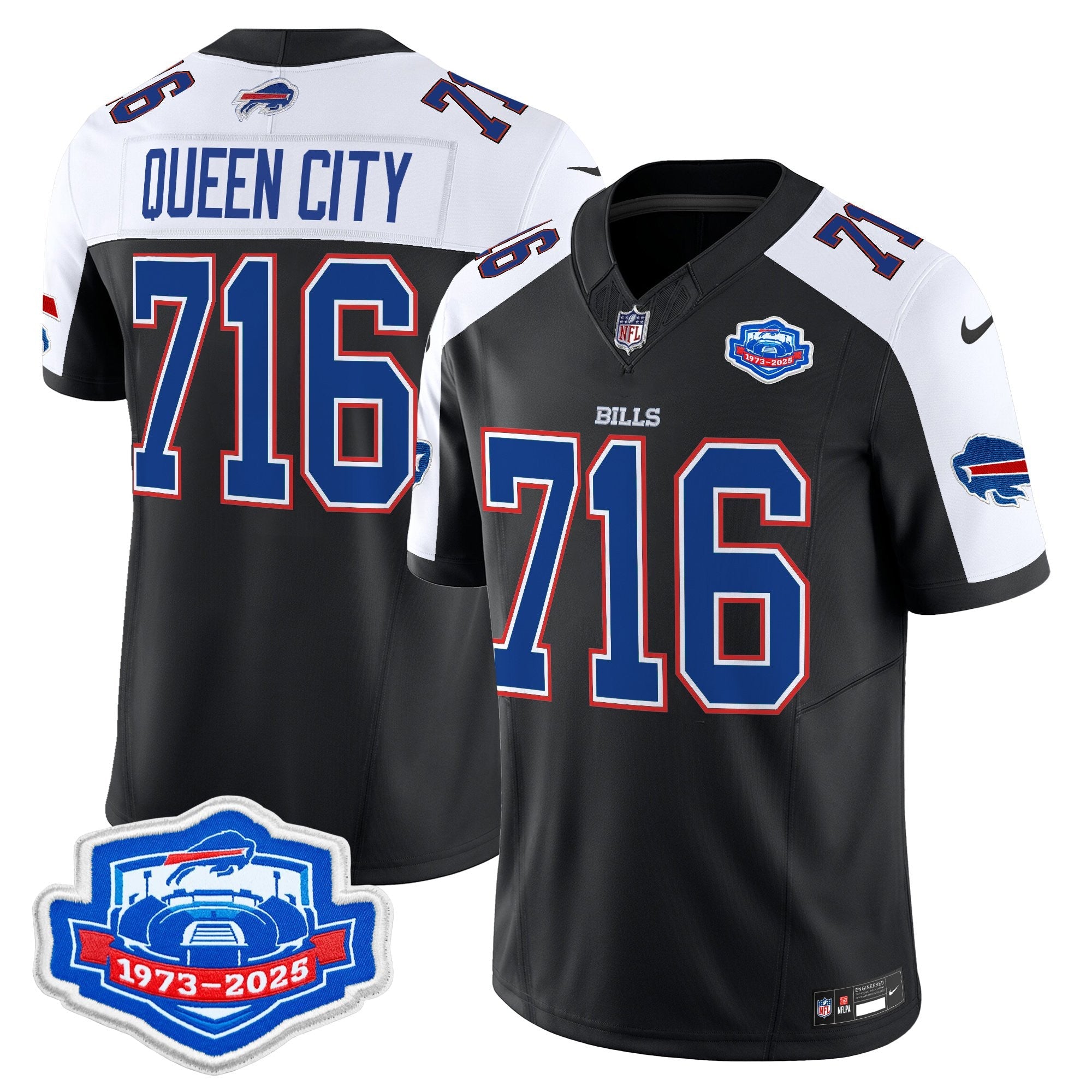 Men's Buffalo Bills 2025 Farewell Season Patch Vapor Limited Jersey - All Stitched