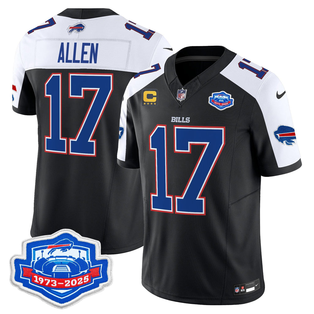 Men's Buffalo Bills 2025 Farewell Season Patch Vapor Limited Jersey - All Stitched
