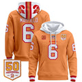 Men's Tampa Bay Buccaneers 50th Season Patch Premium Pullover Hoodie - All Stitched