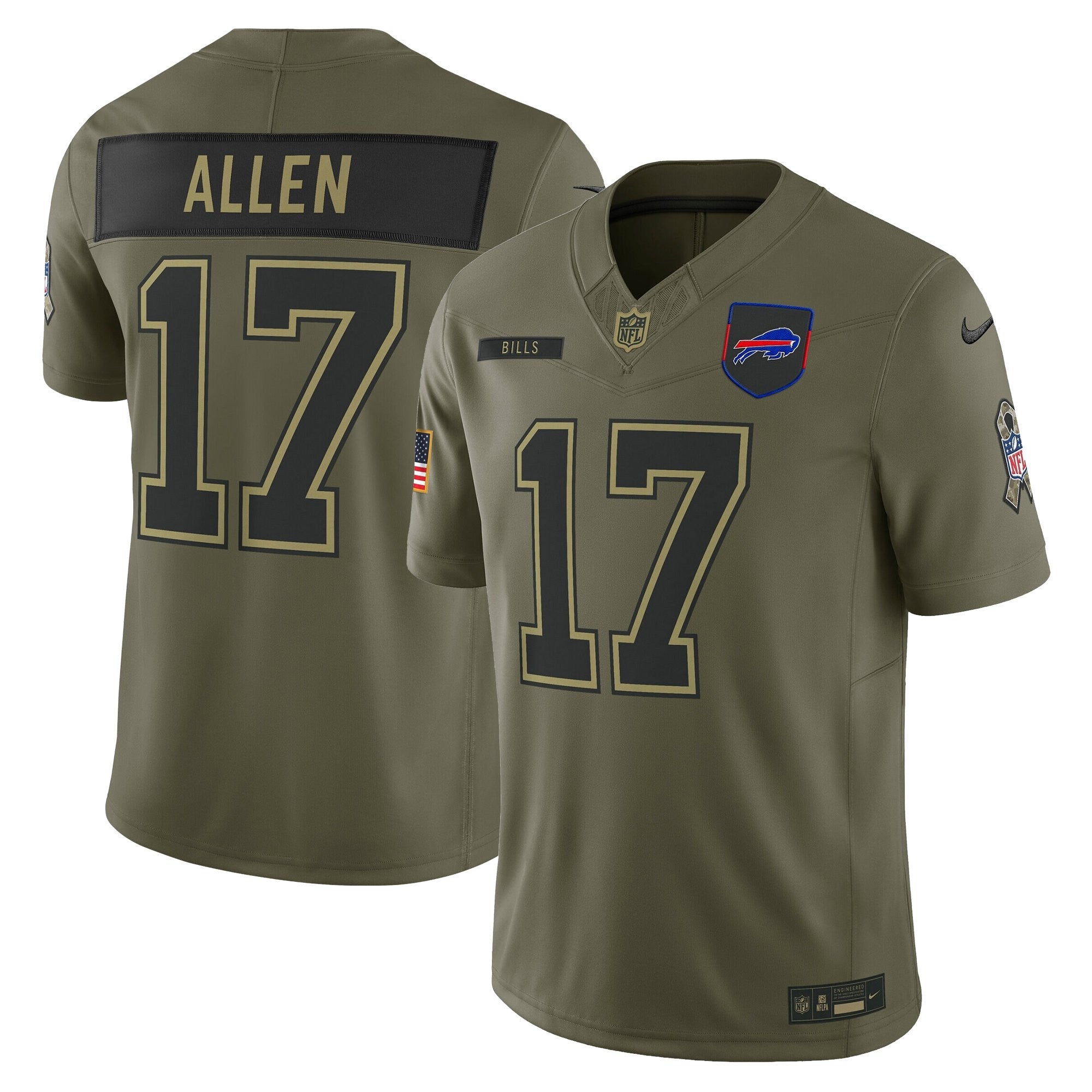 Men's Buffalo Bills 2025 Salute to Service Vapor Limited Jersey - All Stitched