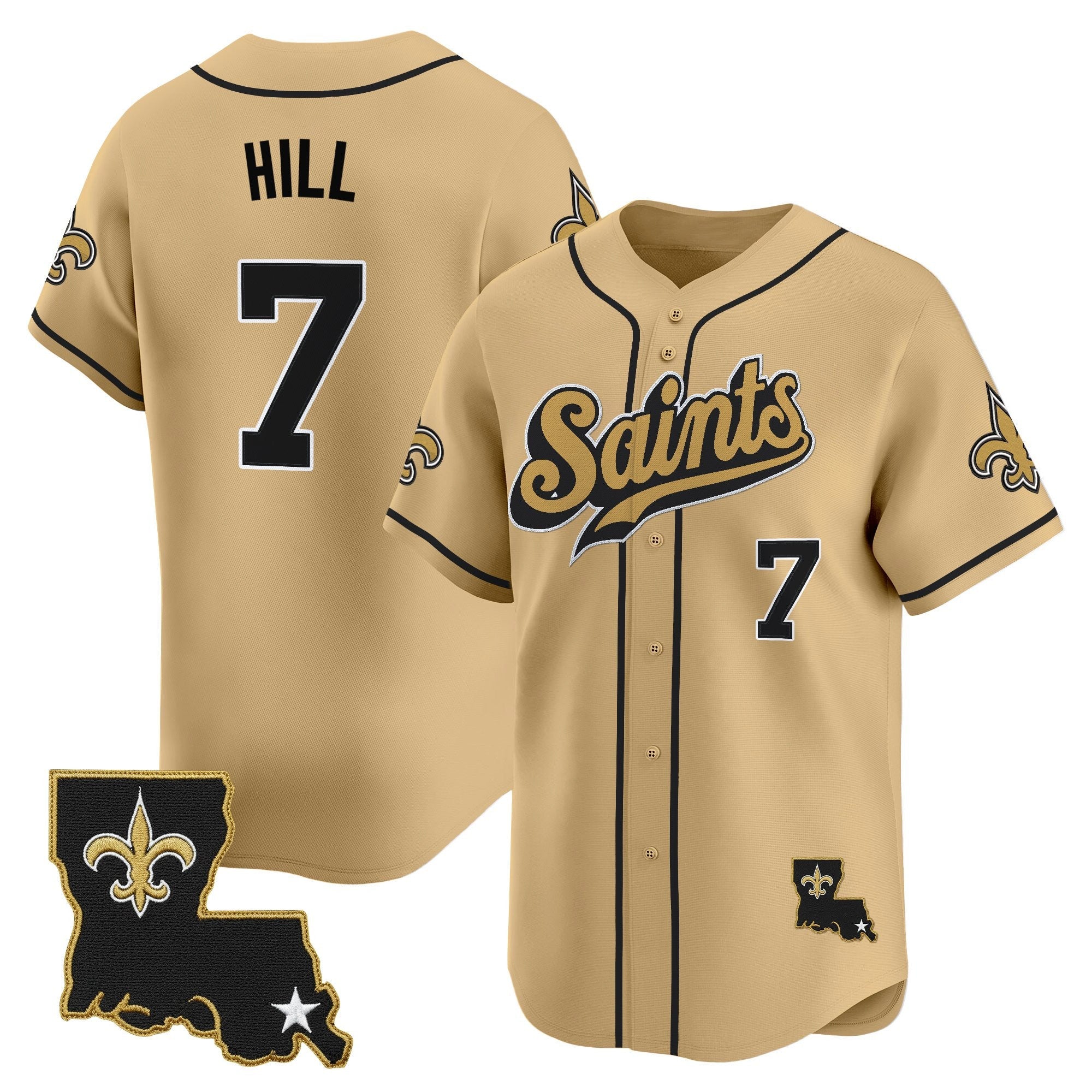 Men's New Orleans Saints 2025 Vapor Baseball Jersey - All Stitched