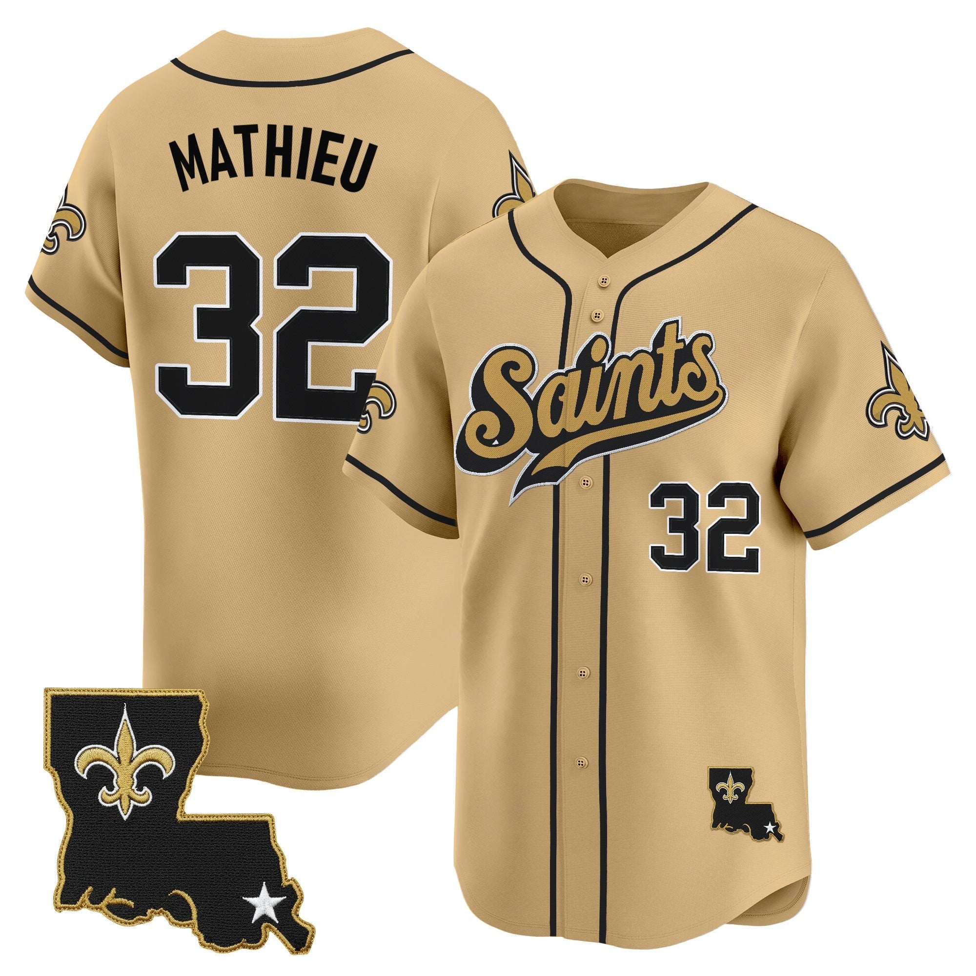 Men's New Orleans Saints 2025 Vapor Baseball Jersey - All Stitched