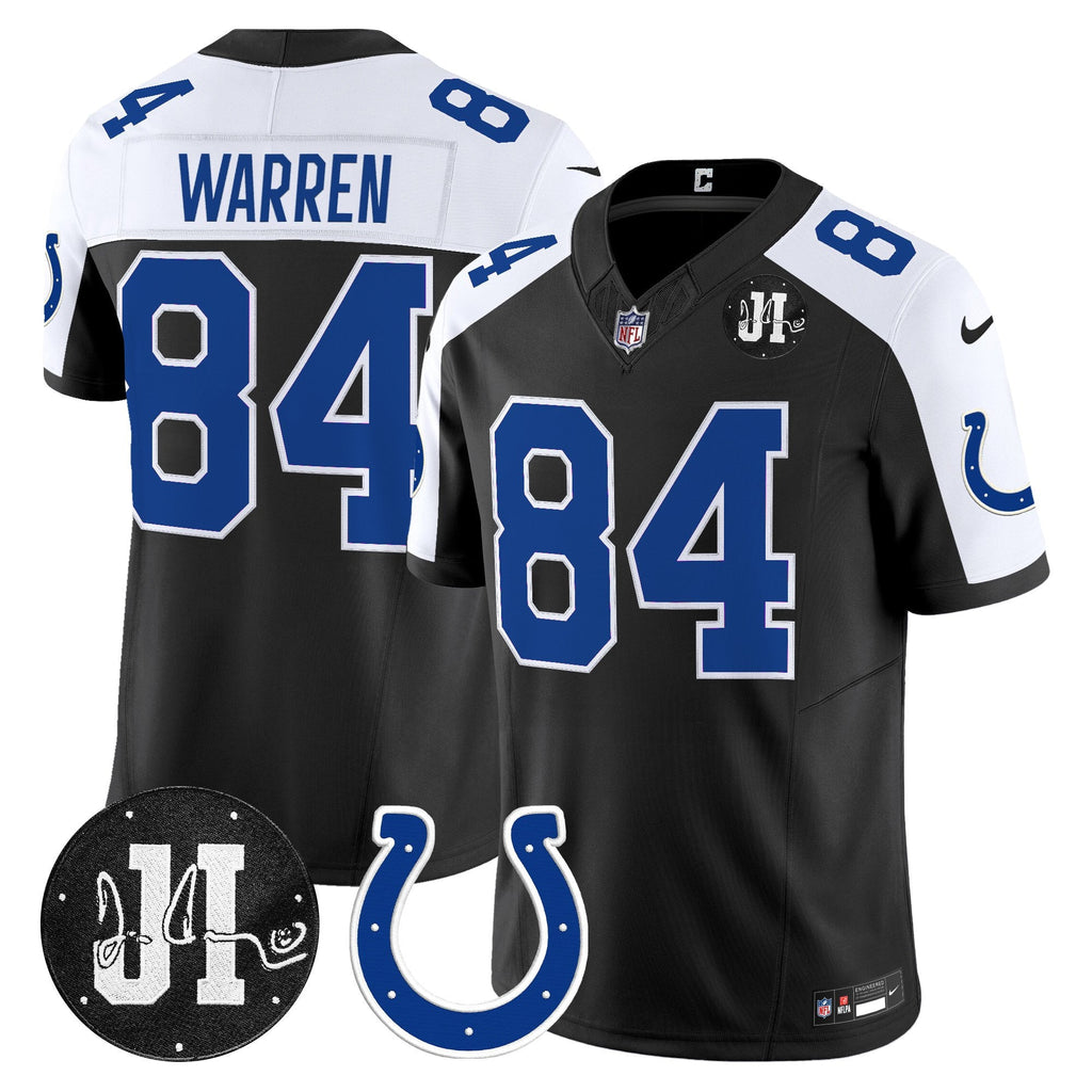 Men's Indianapolis Colts 2025 Jim Irsay Patch Vapor Limited Jersey - All Stitched