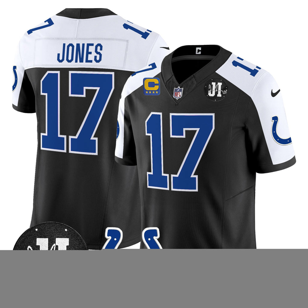 Men's Indianapolis Colts 2025 Jim Irsay Patch Vapor Limited Jersey - All Stitched