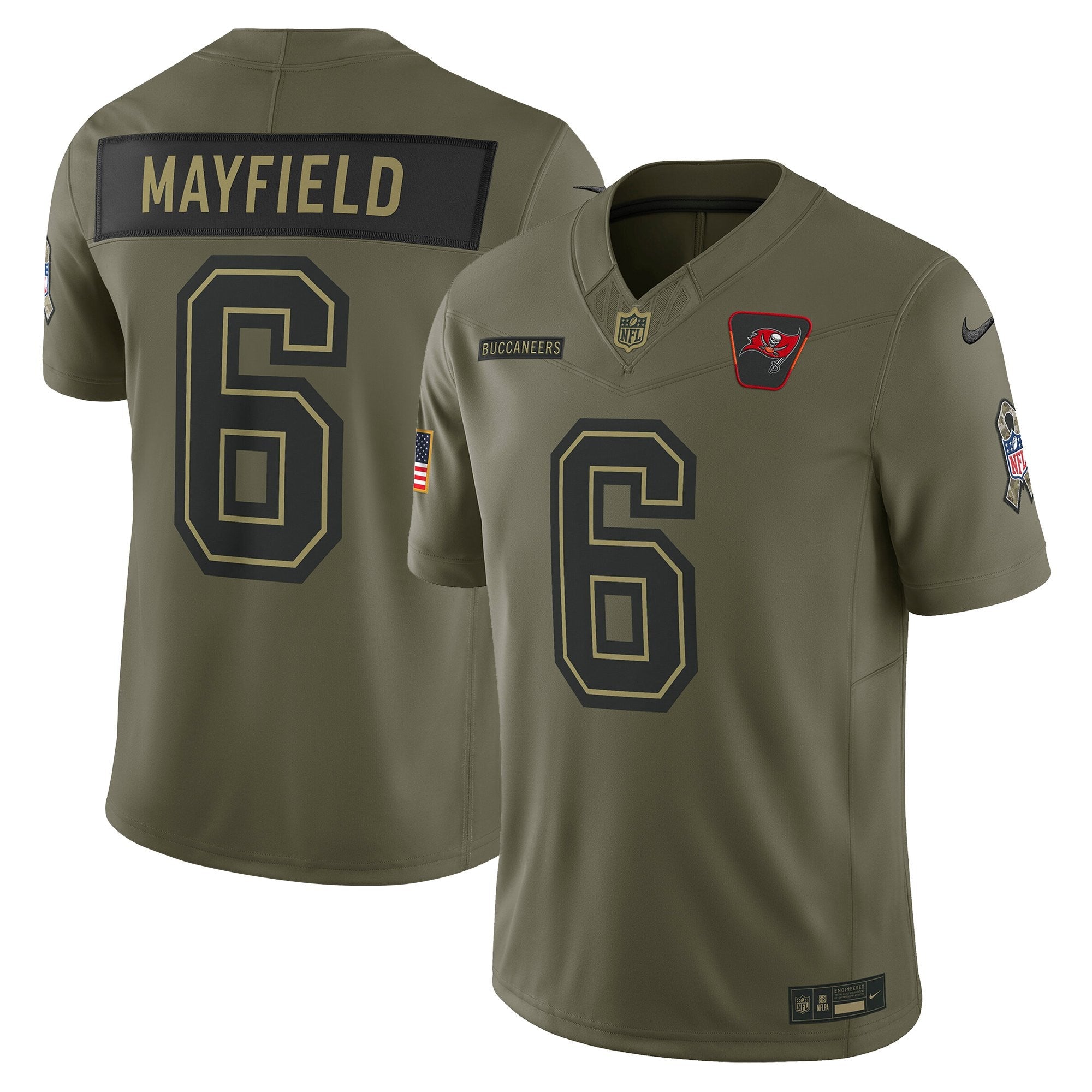 Tampa Bay Buccaneers 2025 Salute to Service Vapor Limited Jersey - All Stitched
